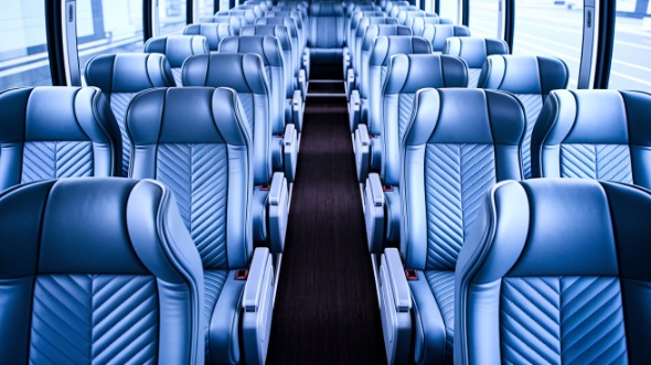 54 passenger charter bus interior