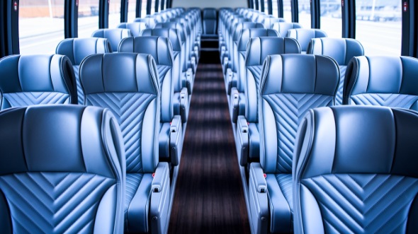 55 passenger charter bus interior