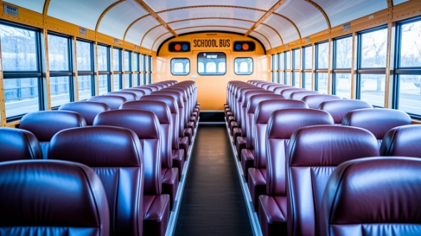 school bus rental inside